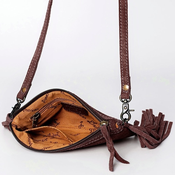 American Darling Small Crossbody Genuine Western Leather - Picture 7 of 14